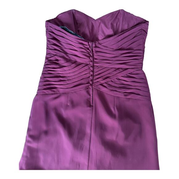 NWT Alfred Angelo 7381L Sweetheart Bridesmaid Dress in Mahogany size 18 - Picture 7 of 12